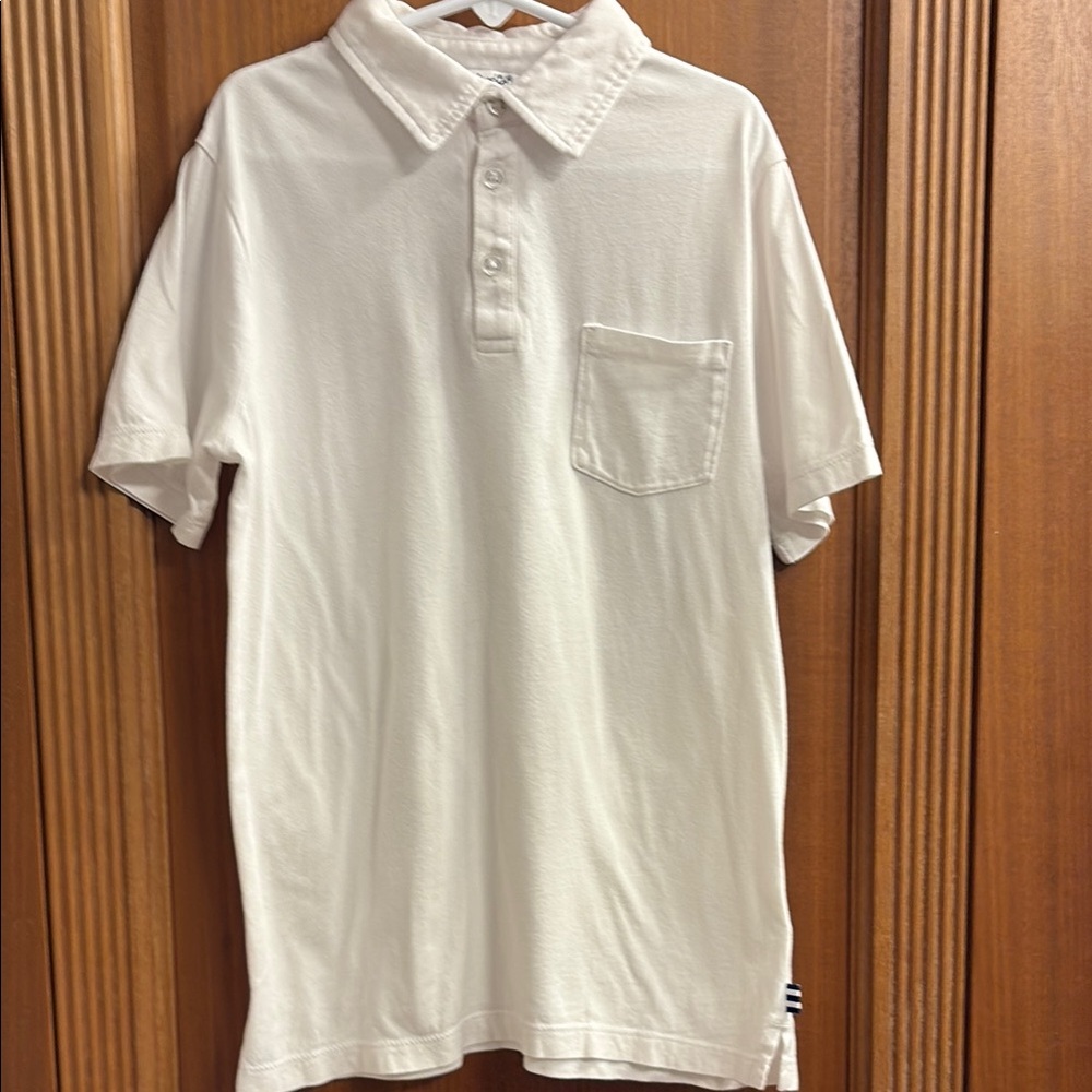 Boys Splendid White Polo Shirt Classic Cotton Design. Size M